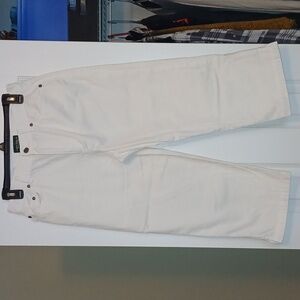 Lauren Jeans Co. Ralph Lauren Women's White Capris
